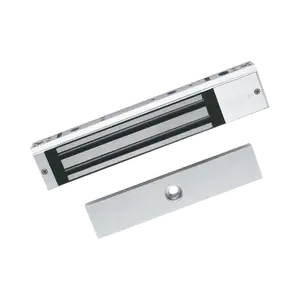 Chapa Magnética de 617 Lbs (280 Kg) / Montaje en Puerta Normal o de Vidrio / Certificado CE /  Uso en Interior / Indicador LED / Magnetismo Anti-residual