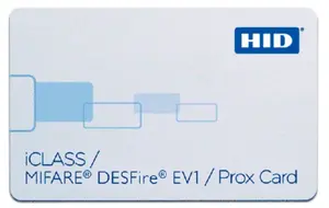 2633xK HID Tarjeta Inteligente iCLASS 32K bit con 2 Areas de Aplicacion & MIFARE EV1 8K Memoria con Sistema de Archivos Flexible + HID PROX