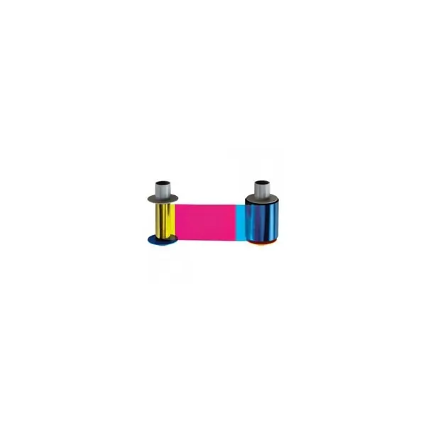 84052 Color Ribbon Cinta con 2 panel Negro YMCKK para 500 Impresiones Fargo