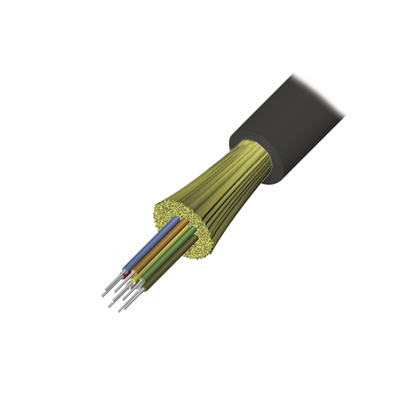 Cable de Fibra Óptica de 4 Hilos, Interior/Exterior, Tight Buffer, No Conductiva (Dieléctrica), Plenum, Monomodo OS2, 1 Metro (3.28 Pies)