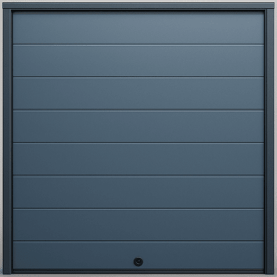 Puerta D / Garage D / Alta Calidad / Linea Central / Color GRIS /  acabdo DELUXE / 16X9 pies / AISLADA / Estilo Americana.