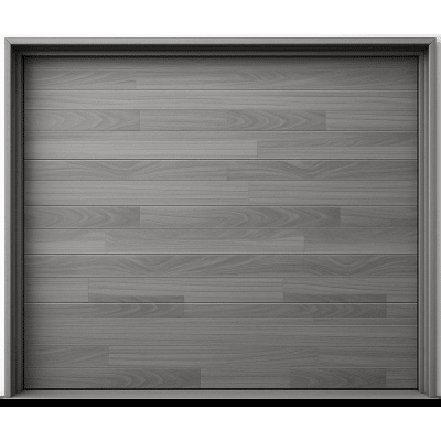 Puerta de Garage de Alta Calidad / Estilo Americano / Acabado Laminado PREMIUM / Color Gris / 10x8 Pies.