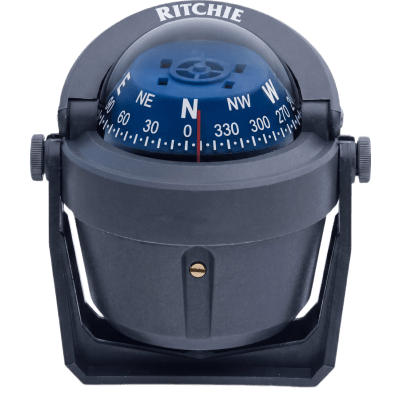 Brújula de Navegación Marítima Ritchie Explorer B-51G / Montaje en Bracket / Dial 2 3/4" (70 mm) / Iluminación Nocturna Verde / DirectiveForce Magnets / Construcción Compuesta Alta Temperatura / 100% Reparable