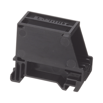 Adaptador de 1 Puerto, Para Conectores Tipo Mini-Com, Montaje en Riel Din Estándar de 35 mm (1.38 pulgadas), Color Negro