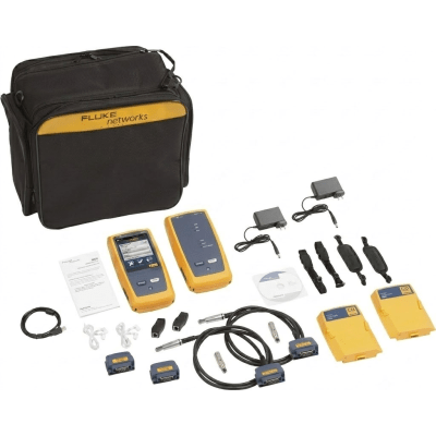 Certificador DSX-8000 para Cable de Cobre Cat5e, Cat6, Cat6A y Cat8, Precisión de Nivel VI/2G (2 GHz), Con WiFi Integrado y Pantalla LCD de 5.7 Pulgadas (14.48 cm), Versión Internacional