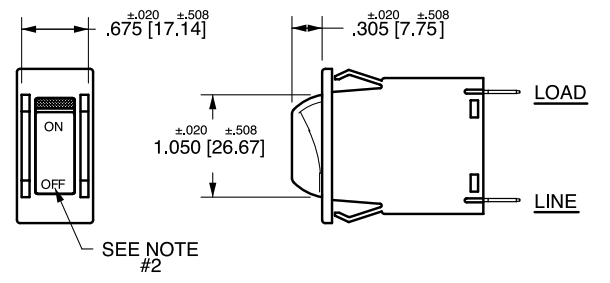 Dimensiones del breaker
