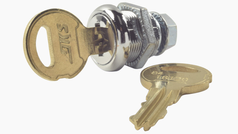 Cerradura con llave para barreras Doorking