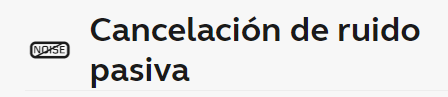 Cancelación pasiva de ruido