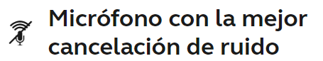Micrófono con cancelación de ruido