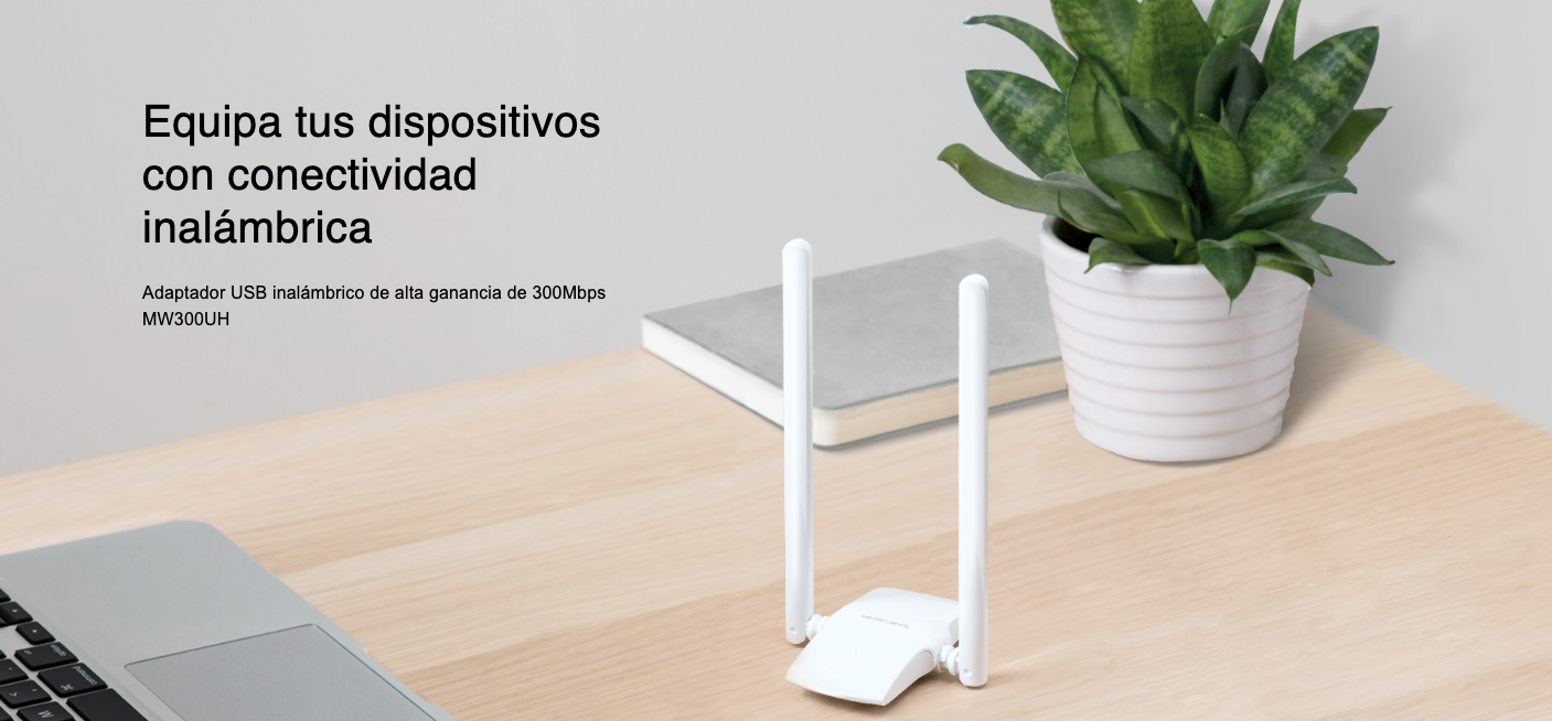 Adaptador Inalámbrico MW300UH