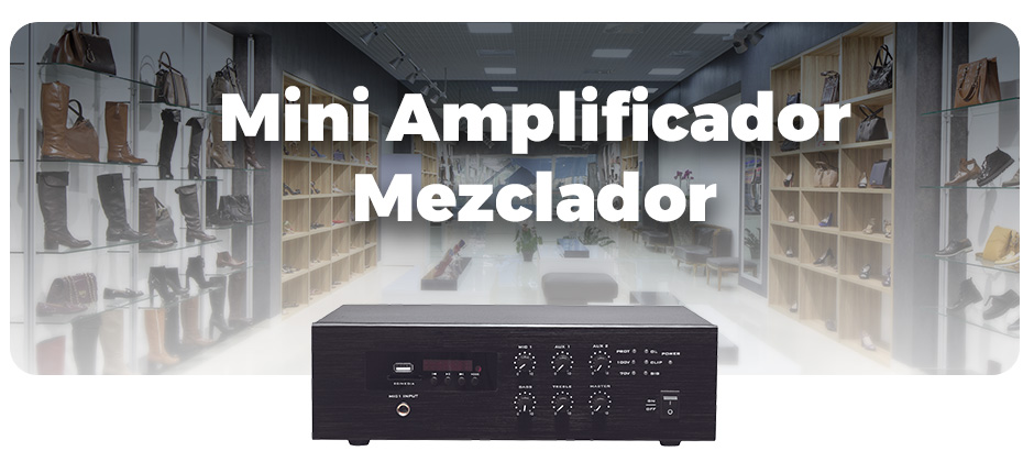 Mini Amplificador de Audio Mezclador