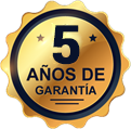 5 años de garantía