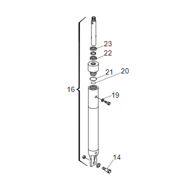 Pistón para Barreras FAAC 620 RPD