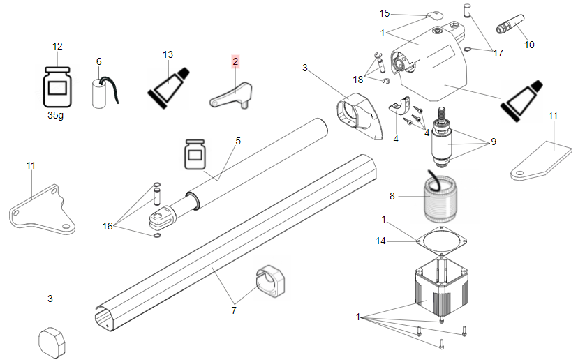 Llave de desbloqueo para FAAC 412/EUROBAT