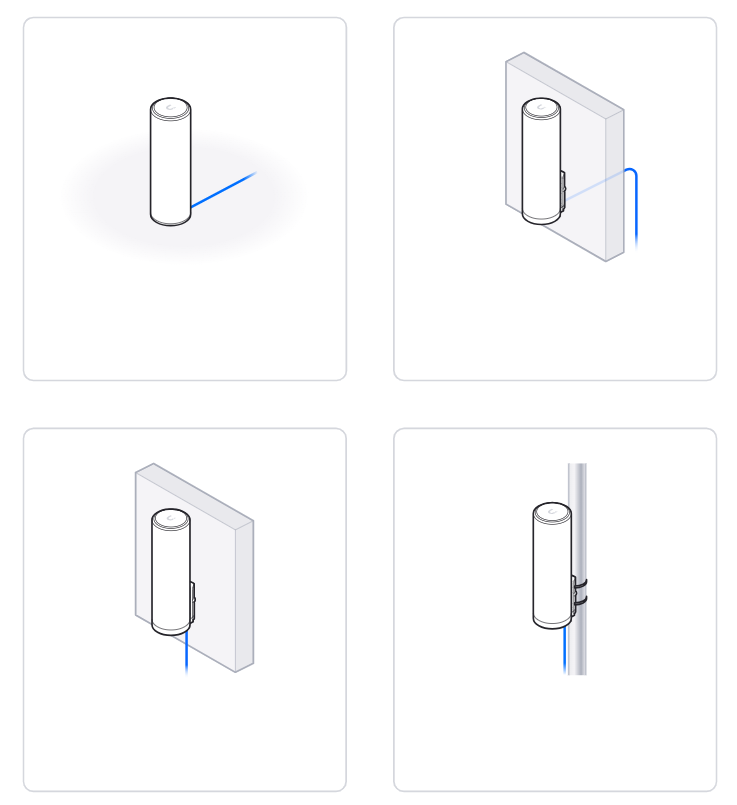 Opciones de montaje U6 Mesh