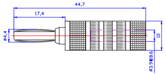 Medida del conector