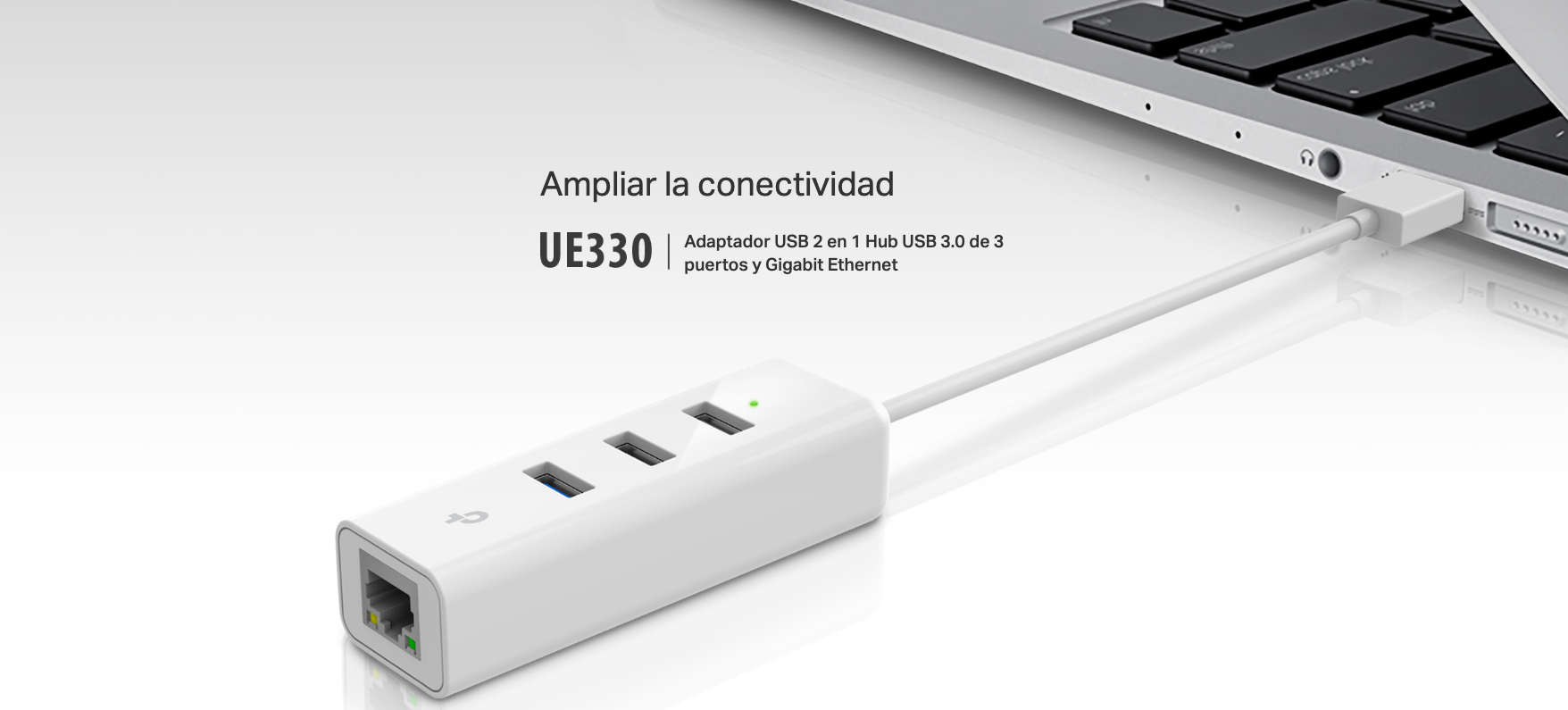 Adaptador de red Ethernet USB 3.0 a RJ45 10/100/1000Mbps