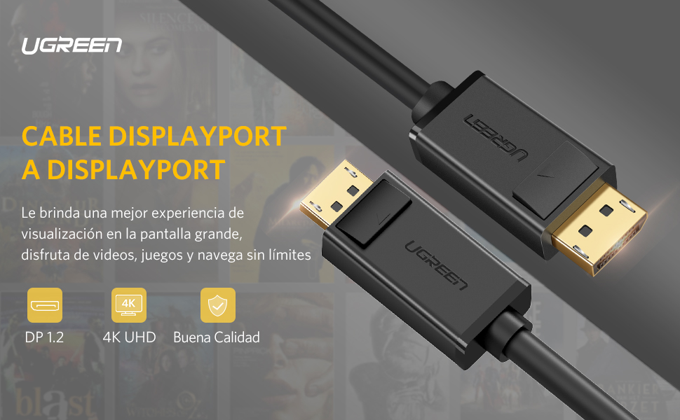 Cable DisplayPort 1.2 Macho a Macho
