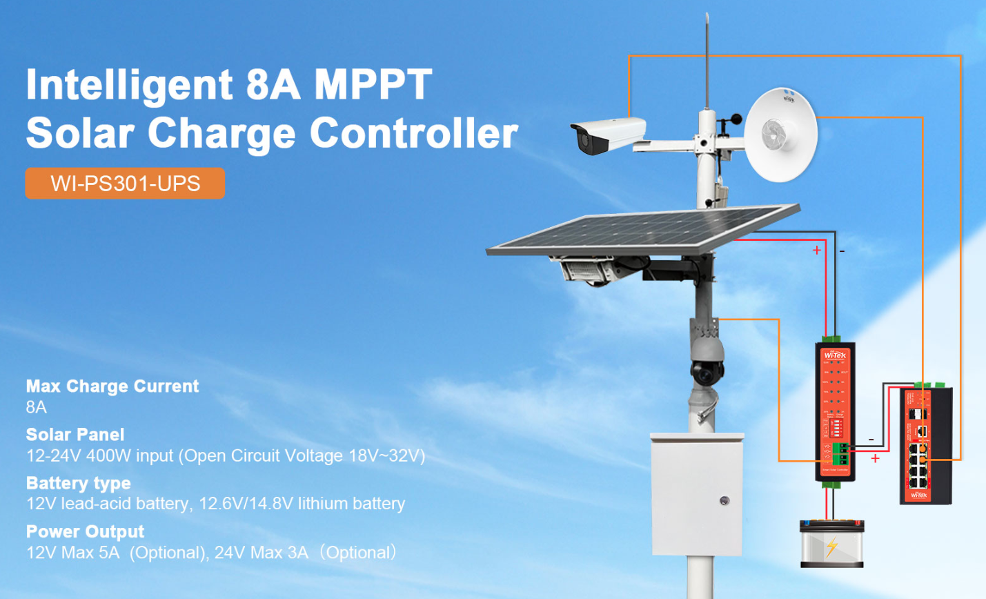 Controlador Solar WI-PS301-UPS