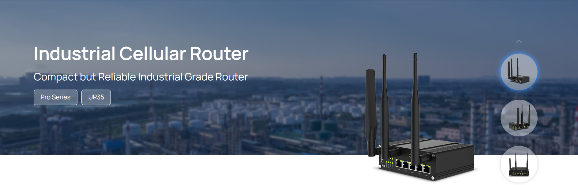 Router Celular Industrial 4G LTE con WiFi y Puertos Ethernet para IoT y M2M