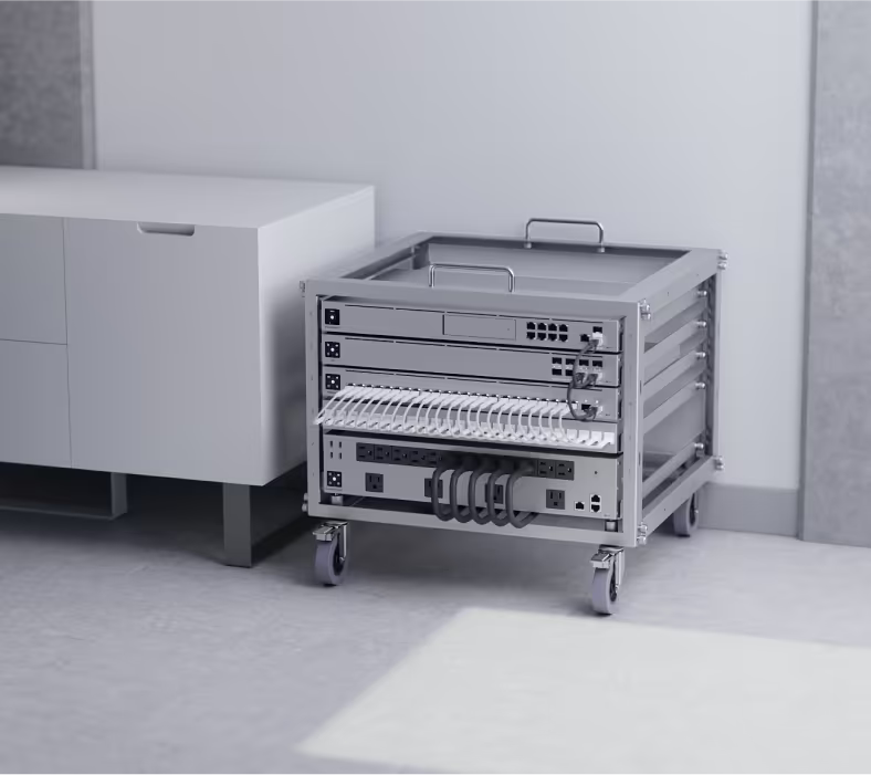 Toolless Mini Rack vista 1