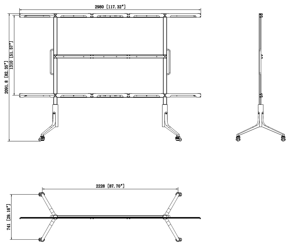 Montaje de piso para pantalla All-In-One