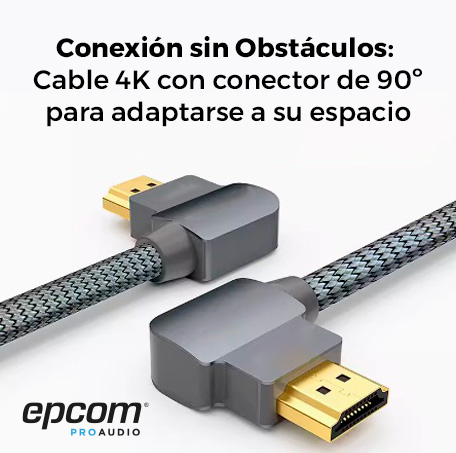 Cable HDMI 90 grados