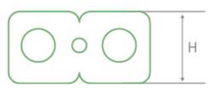 Sección transversal de la fibra óptica