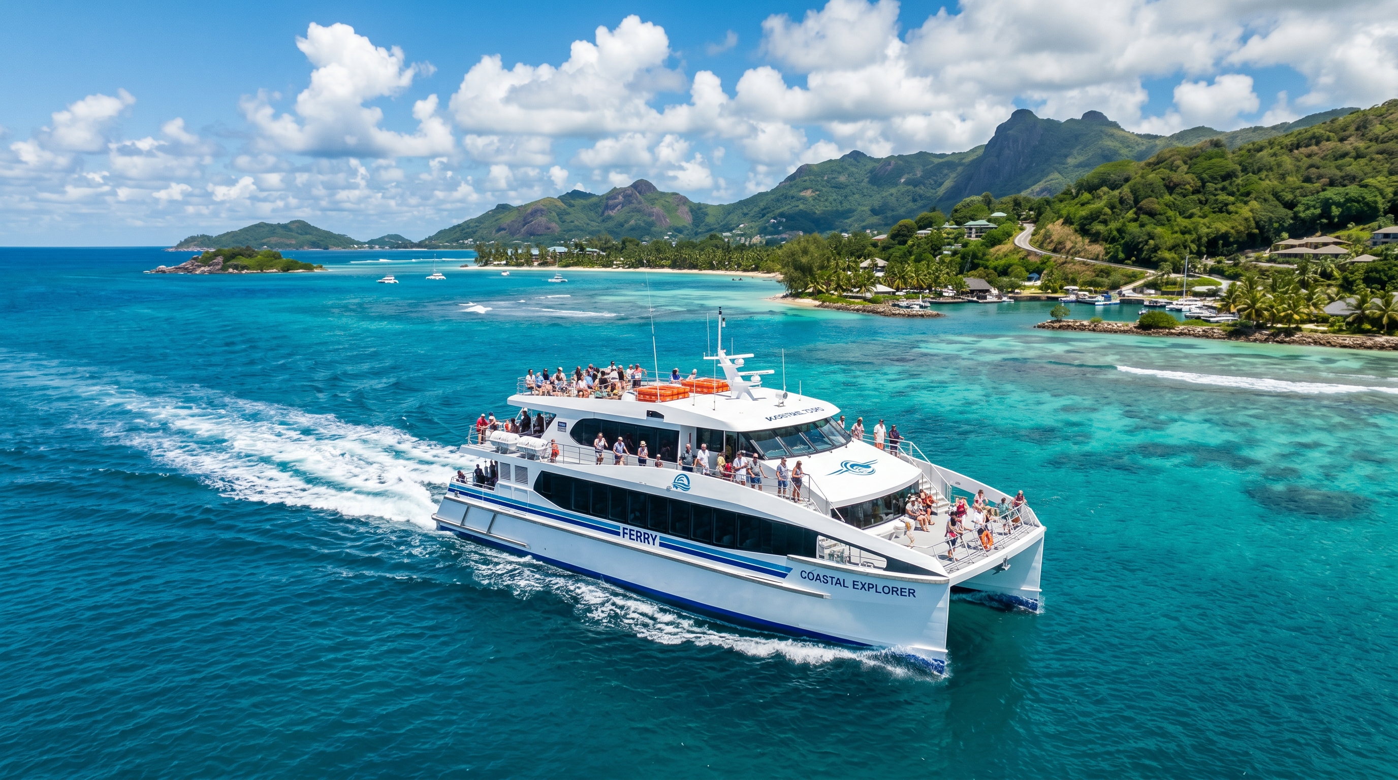 Catamarán de pasajeros con equipo Ritchie