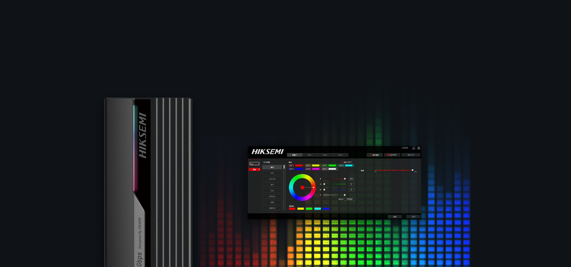 Iluminación RGB deslumbrante