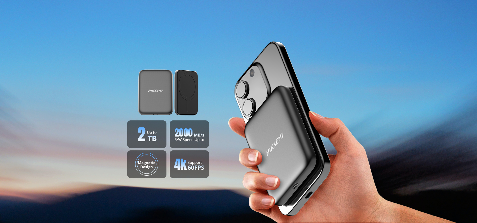 Unidad SSD portátil Elite Magnético