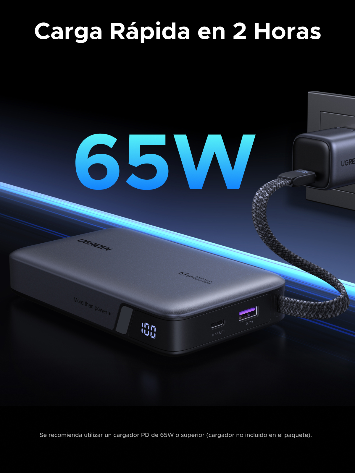 Carga Rápida 100W Power Delivery 3.0