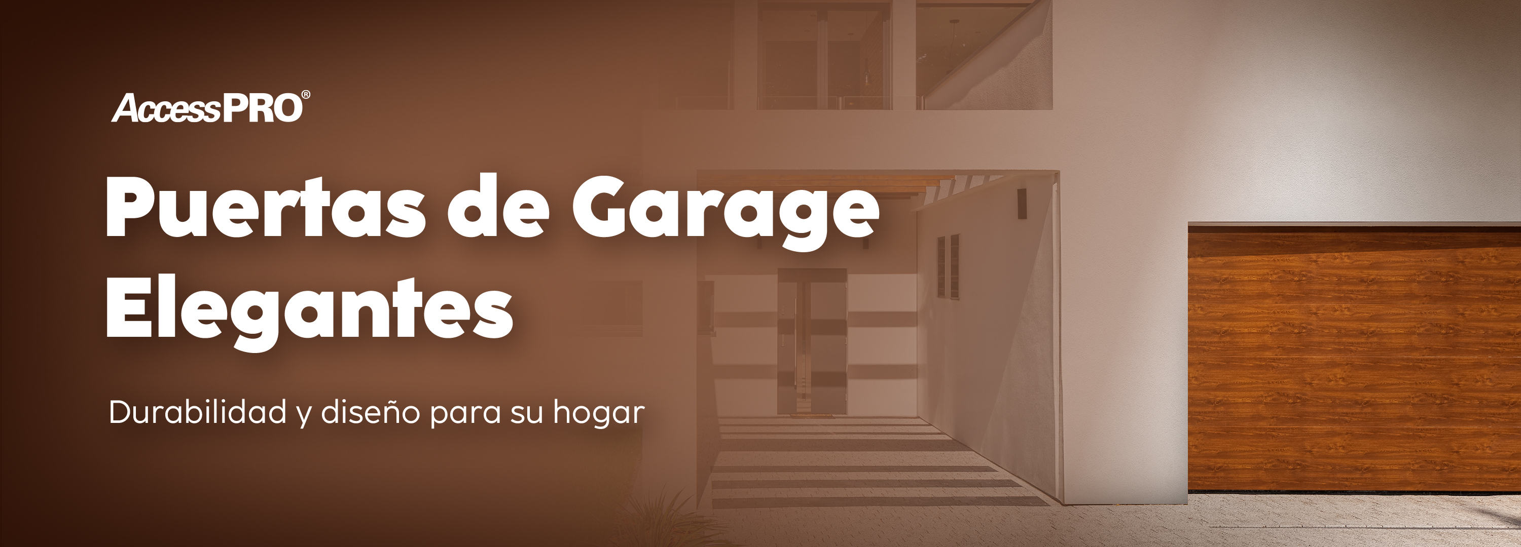 Puerta de garage imitación madera