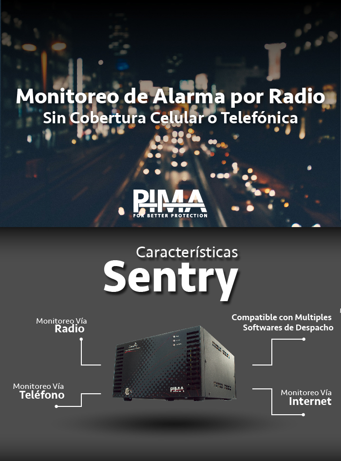 Monitoreo utilizando radio con paneles de alarma