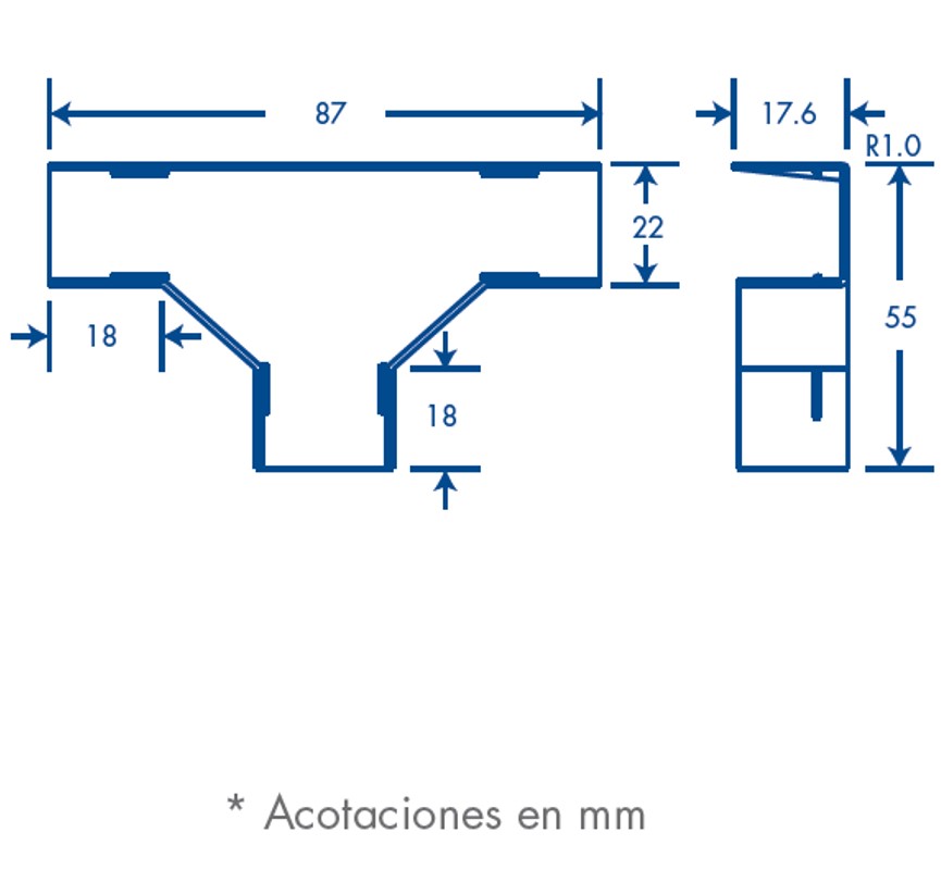 Dimensiones TMK1720T