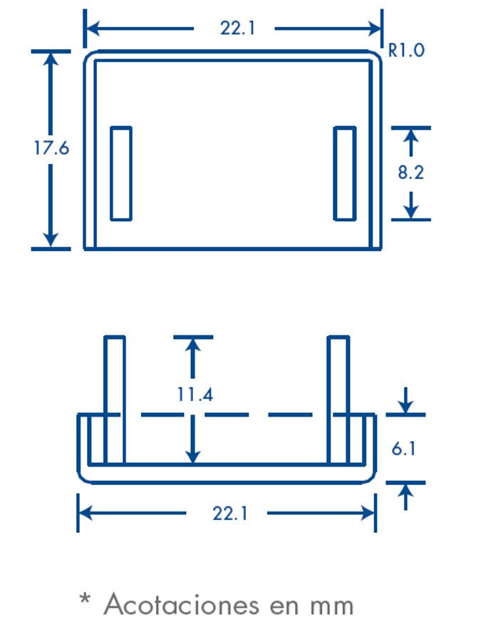 Dimensiones TMK1720F