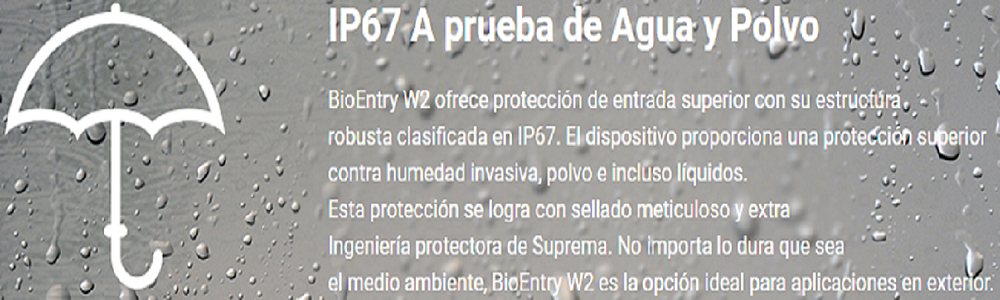 Protección IP67