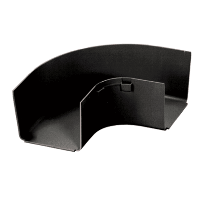 Ángulo Recto a 90º Horizontal, Para Canaletas FiberRunner™ 4X4, Color Negro
