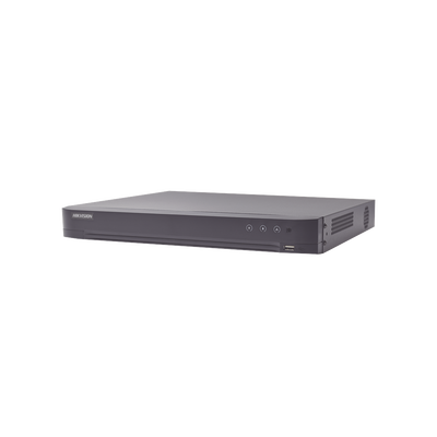 DVR 8 Canales TURBOHD + 8 Canales IP / 8 Megapixel (4K) / Audio por Coaxitron / ACUSENSE / Reconocimiento Facial / 2 Bahías de Disco Duro / Salida de Video en 4K / H.265+ / Alarmas I/O