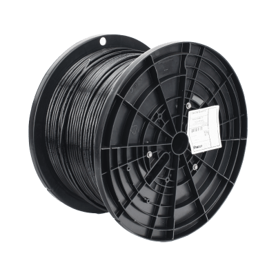 Bobina de Cable UTP de 4 Pares OSP (Planta Externa), Cat6 de Rango Extendido, 22 AWG, Color Negro, 305 Metros (1000 Pies).