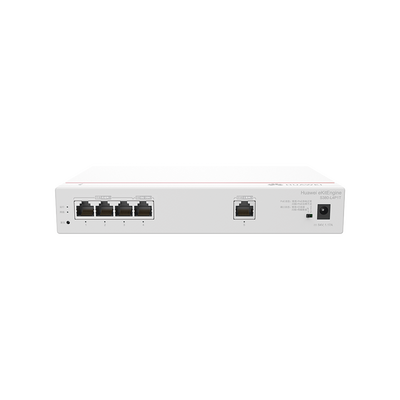Router Multi-Servicio / 1 puerto 10/100/1000 Mbps(WAN) / 4 puertos 10/100/1000 Mbps(LAN) PoE+ (802.3af/at) / 50W / Rendimiento 1 Gbps / Controla hasta 32 APs / Hasta 150 Clientes / Administración Nube Gratis