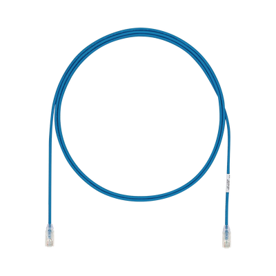 Cable de Parcheo UTP Cat6A, CM/LSZH, Diámetro Reducido (28AWG), Color Azul, 4.57 Metros (15 Pies)