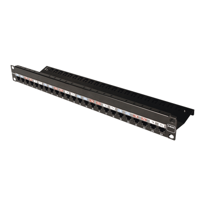 Patch Panel Z-Max, de 24 Puertos, Modular (Vacío), Plano, 1UR