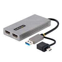 Adaptador De USB 3.0 A HDMI Doble, USB A/c A 2 Pantallas HDMI , Dongle Usb-a A C, Cable De 11cm, Win/mac - Startech.com Mod. 107b-usb-hdmi Startech.com