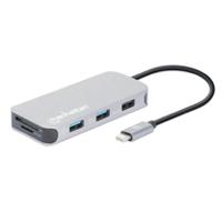 Docking Usb,manhattan,130615,-c 8 Ptos, Hdmi, Usb-c Pd/2xusbv3.2/usbv2.0, Red,sd/micro Sdd Manhattan