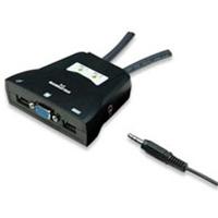Mux Kvm ,manhattan,151245,mini USB 2:1 Con Cables+audio Manhattan