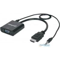 Convertidor Video,manhattan,151559, HDMI A Svgaaudio, Bolsa Manhattan