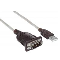 Convertidor,manhattan,151849, USB A Serial Db9m 1.8m Chip Pl-2303ra Manhattan