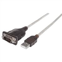 Convertidor USB A Serial Db9m 0.45 M 256 Kbp Manhattan Manhattan