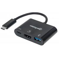 Docking Usb,manhattan,152037,-c 3 Ptos, Hdmi, Usb-c Pd/usbv3.2a Manhattan